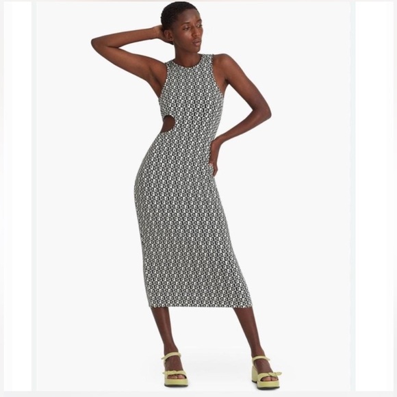 Paloma Wool Geometric Midi Dress - Picture 3 of 4